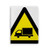 Warning Symbol Yellow Black Truck Triangle Notebook Gum Cover Diary Soft Cover Journal