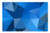 LESGAULEST Doormat Floor Rug/Mat -23.6 x 15.7 inch- - Blue Triangles Polygon Background Design Texture