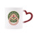 Copper Circle China Pattern Heat Sensitive Mug Red Color Changing Stoneware Cup