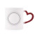 Pattern Geometry Circle Shape Heat Sensitive Mug Red Color Changing Stoneware Cup