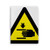 Warning Symbol Yellow Black Hand Triangle Notebook Gum Cover Diary Soft Cover Journal