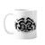 Scary Circle Black Indian Totem Mug Pottery Ceramic Coffee Porcelain Cup Tableware