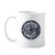 Waves Compass Circle Art Pattern Mug Pottery Ceramic Coffee Porcelain Cup Tableware