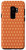 Galaxy S9 Plus Orange White Polka Dot Circle Pattern Case