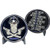 CL8-14 Remember Thin Blue Line Back The Blue Beard Gang Skull Police Challenge Coin CBP FBI Secret Service FAM