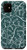 iPhone 11 Monstera Leaves Pattern Botanical Tropical Line Art Teal Case