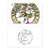 Circle Butterfly Letter Spring New Year Festival Greeting Card Bless Message Present