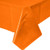 2 Plastic Rectangular Tablecloths 54 inchX 108 inch Table Cover - Orange