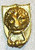 Island Crafts  and  Miniatures Dollhouse Miniature Gold Door Knocker
