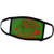 3dRose Holiday Season. Santa Claus. Christmas Tree. Red and Green. - Face Covers -fc_232813_3-