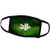 3dRose Alexis Photography - Flowers - White Wildflower Green Background - Face Covers -fc_265574_2-