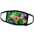 3dRose Abstract Petals of a red Tulip Flower Against The Green. - Face Covers -fc_273891_2-