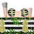 Pineapple Wedding Party Supplies Pack for 16 Guests: Straws, Dessert Plates, Beverage Napkins, Table Cover, and Cups