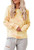 Kathemoi Womens Tie Dye Crewneck Casual Long Sleeve Oversized Loose Pullover Sweatshirts Tops Yellow