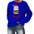 YAnGSale Top Christmas Blouse Santa in 2020 for The Crazy Year Women Xmas Shirt Solid Sweatshirt Fall Sweater Casual Pullover -Blue XL-
