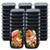 Meal Prep Containers 50 Pack Food Storage Containers with Lids?Disposable Bento Box Reusable Plastic Bento Lunch Box Microwave/Dishwasher/Freezer Safe -750ML/ 26 OZ-