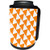 3dRose InspirationzStore patterns - Triangle pattern - Orange and white retro diagonal geometric design - Can Cooler Bottle Wrap -cc_183911_1-