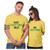 aihihe Wedding Matching Valentines Day T-Shirt Couples T-Shirts for Boyfriend  and  Girlfriend Letter Print Tees Yellow
