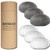 Konjac Facial Sponge -6 Pack- Individually Wrapped Pure -White- and Bamboo Charcoal -Black- Konjac Sponges for Soft and Gentle Cleansing