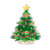 Northlight 12.5 inch Lighted Holographic Christmas Tree Window Silhouette Decor