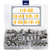 Stainless Steel Rivet Nut Kit 8-32 10-24 1/4-20 5/16-18 3/8-16 Rivnuts Threaded Rivet Insert Nut Assortment Nutsert 110-Piece