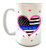 Back the Blue Coffee Mug Police Officer Mug Large Coffee Mug 15 oz Coffee Cup