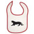 Mashed Clothing Tiger -Black- Red Piping Bib