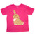 inktastic Easter Cute Floppy Ear Brown Bunny Toddler T-Shirt 2T Hot Pink 3a6cc