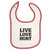 Mashed Clothing LIVE LOVE HUNT Red Piping Bib