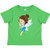 inktastic Cute Fairy Brown Hair Fairy in Toddler T-Shirt 2T Apple Green 3a0e0