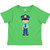 inktastic Cute Boy Policeman Brown Hair Toddler T-Shirt 2T Apple Green 39dbf