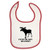 Mashed Clothing Its In My Blood -Moose- Red Piping Bib