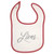 Mashed Clothing Lions -Silver- Red Piping Bib