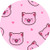 Cute Adorable Kawaii Blushing Pig Design Cartoon Vinyl Sticker -Circle 12 inch Wide-