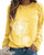 Womens Dandelion Sweatshirt Casual Crewneck Loose Pullover Tops Long Sleeve Graphic Tee Shirt -Yellow XXL-