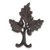 Abbott Collection 27-FOUNDRY-1886 Oak Leaf Double Hook Black/Brown