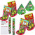 Sour Candy Stocking Stuffers - Candy Filled Christmas Stocking -pack of 4- - Tootsie Roll Lollipop Christmas Tree -pack of 2- Choco Rocks Holiday Tube -pack if 2- Magnetic Shopping Pad by Snack Fun