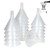 20Pcs Plastic Funnels Set 4.7 Inch Wide Mouth Clear Plastic Funnels for Filling Water Bottles Multipurpose Large Funnel with Long Reaching Spout for Liquid Spices Powder Lotion Oils Perfume