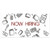 Office Supplies Doodles Now Hiring Business Window Display Large Format Sign