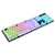 104Pcs/Set Doubleshot Keycaps Translucent DIY Key Cap Cover Mechanical Keyboard Keycaps Replacement -Only Keycap- - White Circle