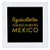 3dRose Alexis Design - Mexican Cities Gold on Black - Aguascalientes Aguascalientes Mexico. Yellow text on black gift - 6x6 inch quilt square -qs_322820_2-