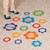 Fun Express Gear Shaped Stem Floor Clings - 26 Pieces - Educational and Learning Activities for Kids
