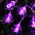 YUNLIGHTS Halloween Spider String Lights 11.5FT 30 LED Halloween Decoration Lights with 8 Lighting Modes  and  2 Remote Control Battery Operated Halloween Lights for Outdoor Indoor Halloween Party