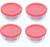 Pyrex storage sets - assorted (4 cup, Box of 4 Containers (Red Lid))