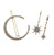 HoGadget Vintage Rhinestone Moon Snowflake Star Hair Clip Bobby Pins Alloy Barrettes Hairpin Side Clip Hair Accessories