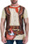Funny World Mens Western Cowboy Costume T-Shirts X-Large Brown