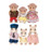 Calico Critters Fluffy Hamster Family with Mango Monkey Family Play Sets