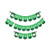 Big Dot of Happiness St. Patricks Day - Saint Pattys Day Party Bunting Banner - Green Party Decorations - Happy St. Patricks Day