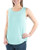 Bar III Womens Zip-Back Tank Top Green Cabbage Size Small