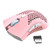 freneci Lightweight Gaming Mouse Honeycomb Rechargeable Wireless Gaming Mice with USB Receiver RGB Backlight Computer Mouse for Laptop PC - Pink